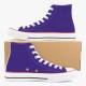 Purple Women's  High Top Canvas Shoes