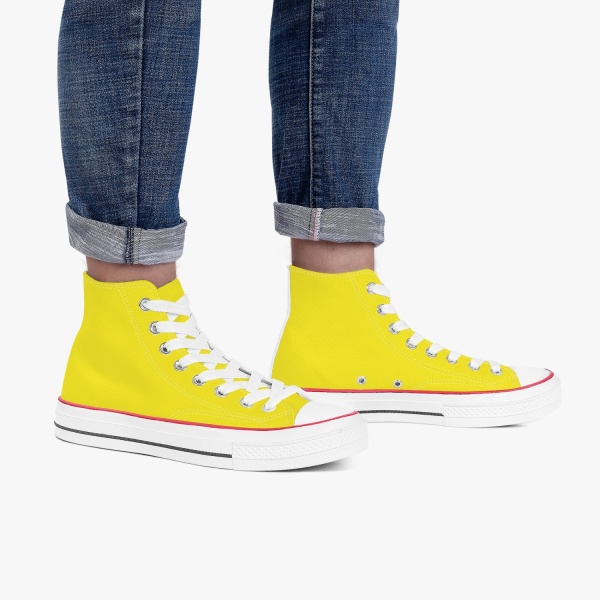 Illuminating Women's High Top Canvas Shoes