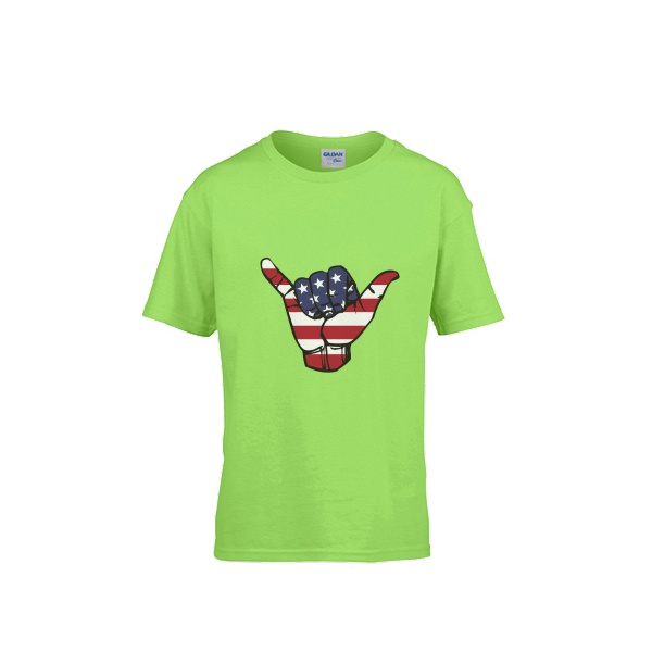 USA Shaka Gildan Children's Round Neck T-shirt