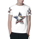 Flag Eagle Star Custom All Surface  Men's T-shirt 