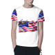 Flag Soaring Eagle Custom All Surface  Men's T-shirt 