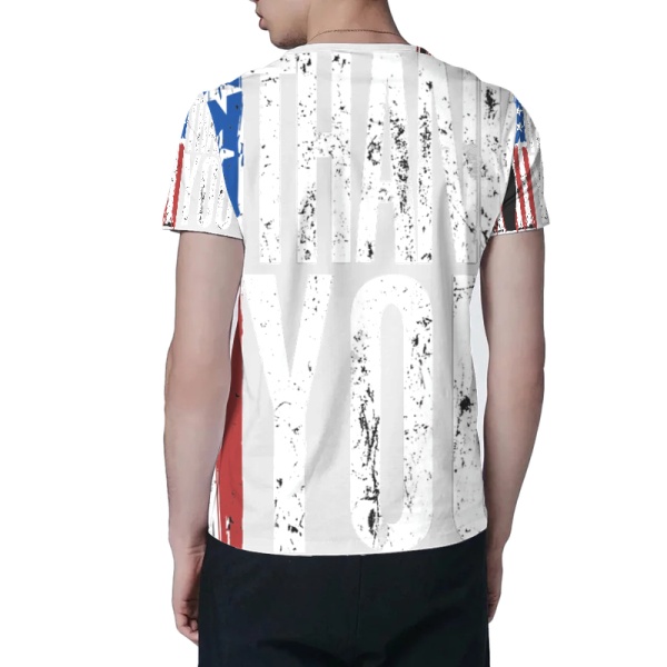Patriotic Flag Custom All Surface  Men's T-shirt 