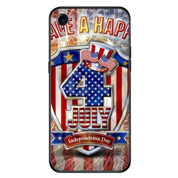 National Day holiday Custom Toughened Phone Case for iPhone Xr 