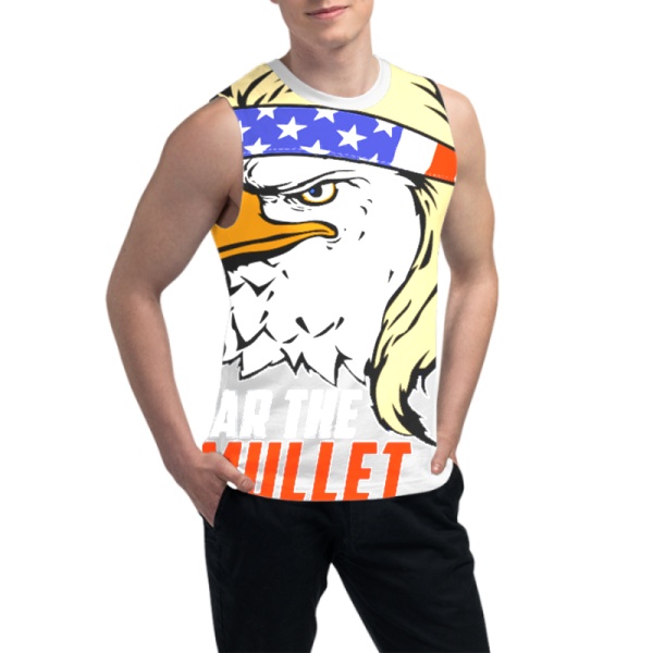 Eagle Mullet Custom Men's Sleeveless T-shirt