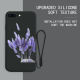 Dried Rabbit Tails Grass Violet Custom Liquid Silicone for iPhone 7 Plus Case