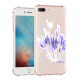 Dried Rabbit Tails Grass Violet Custom Transparent Phone Case for iPhone 7 Plus 