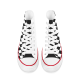 Black Checkerboard High Top Canvas Shoes