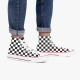 Checkerboard High Top Canvas Shoes
